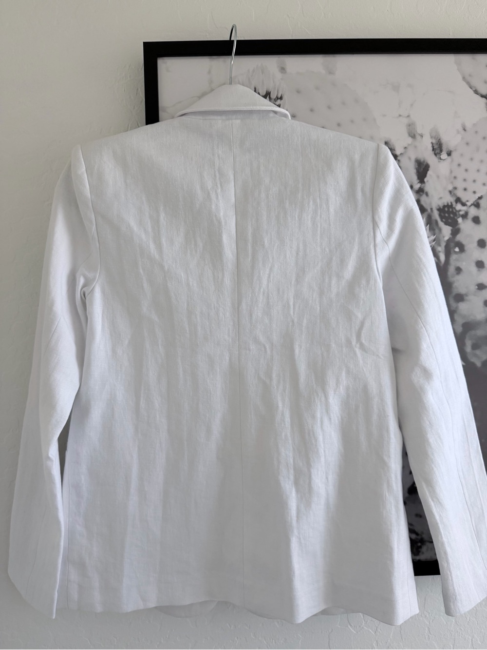 Abercrombie & Fitch White Linen Single-Button Tailored Blazer size XXS - Picture 6 of 9